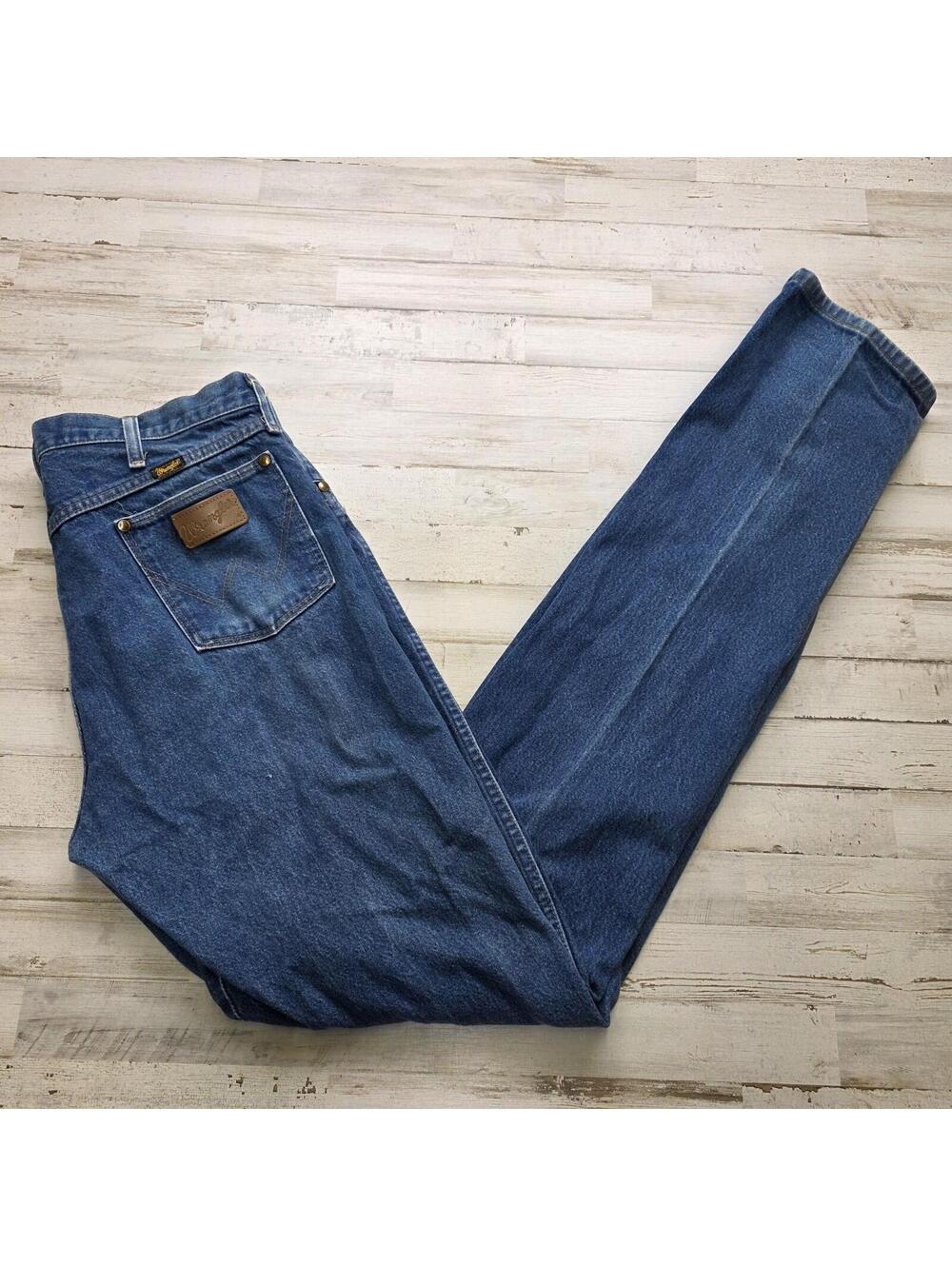 Vintage Wrangler Jeans 36x40 tag (fits 34x38) Cowboy Cut 13MWZ Made in USA VTG